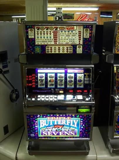 IGT S2000 Triple Butterfly Sevens 5-Reel refurbished slot machine for sale