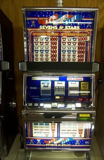 IGT S2000 Sevens & Stars R/W/B refurbished slot machine for sale