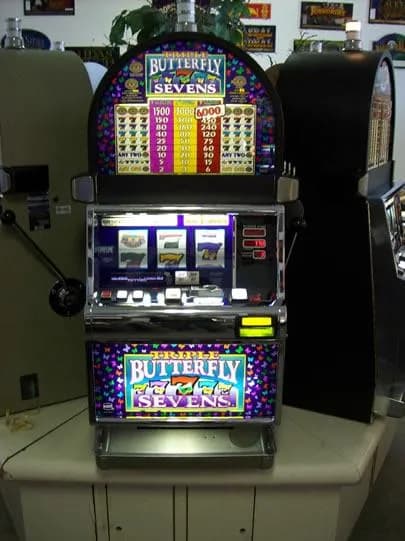 IGT S2000 Triple Butterfly Sevens refurbished slot machine for sale