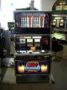 IGT S2000 Sizzling 7's Times Pay 2 Coin (9-top) refurbished slot machine for sale