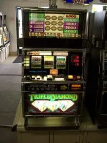IGT S2000 Triple Diamond 5 Coin 5 Line (9-top) refurbished slot machine for sale