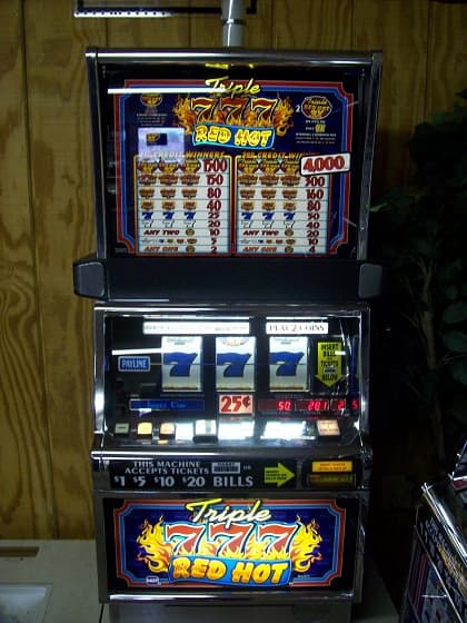 IGT S2000 Triple Red Hot 7's refurbished slot machine for sale