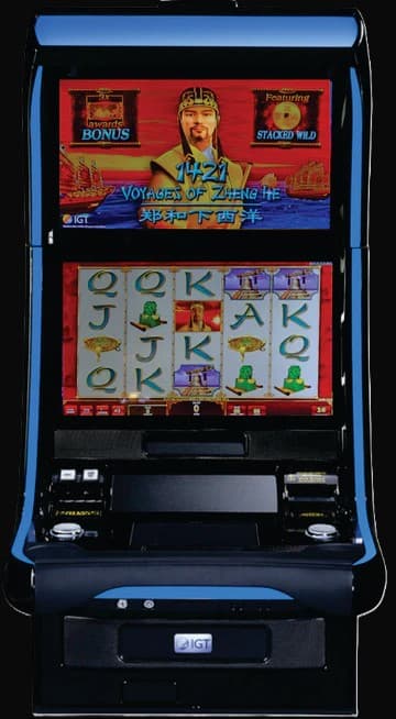 IGT Crystal Slot 1421 Voyages of Zheng He refurbished slot machine for sale