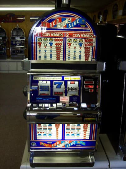 IGT Red,White,Blue Wild Star refurbished slot machine for sale